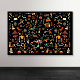 Wallity DEV02383100140 Multicolor 100 x 140 cm
